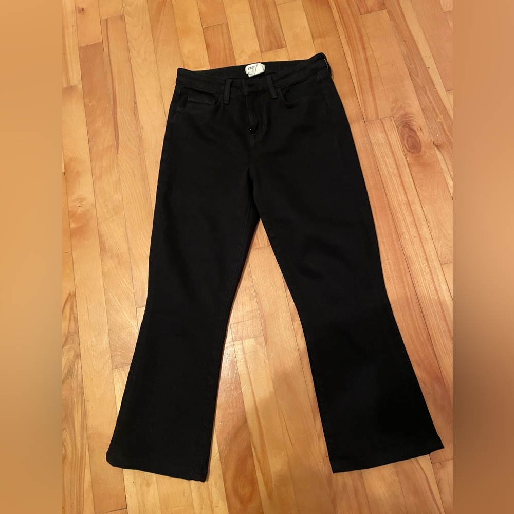 L'AGENCE Black Wide Leg Jeans size 26